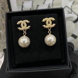 Chanel gold earrings